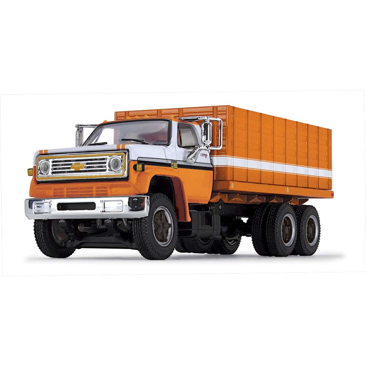 Orange & White dual-axle - 1970s Chevrolet® C65 Grain Truck