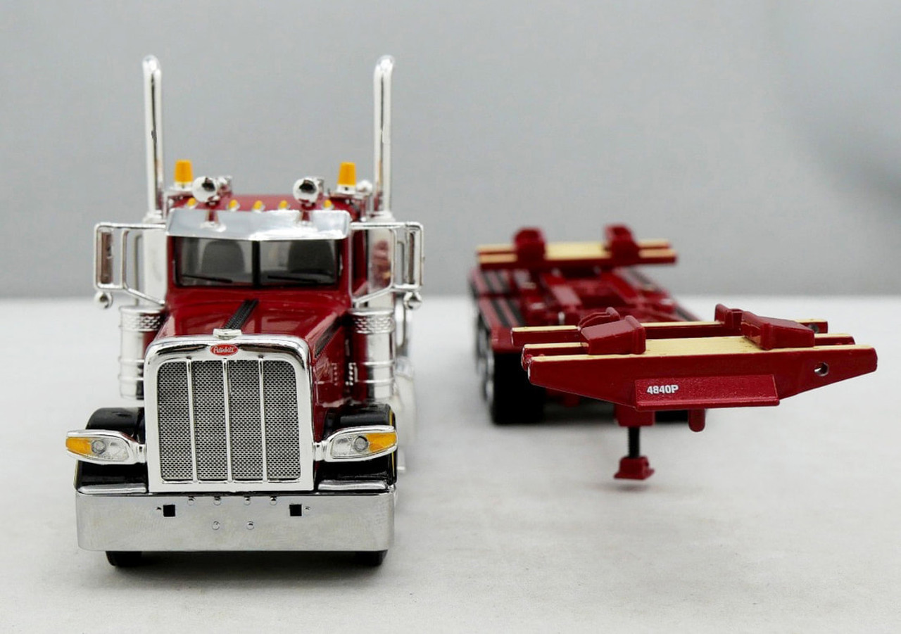 69-1649 - DCP - 2023 National Toy Trucker & Contractor Show Truck - LeFebvre  Peterbilt Model 389 tri-axle Day Cab w/ERMC 4-Axle Hydra Steer® Trailer with 90' Beam Load