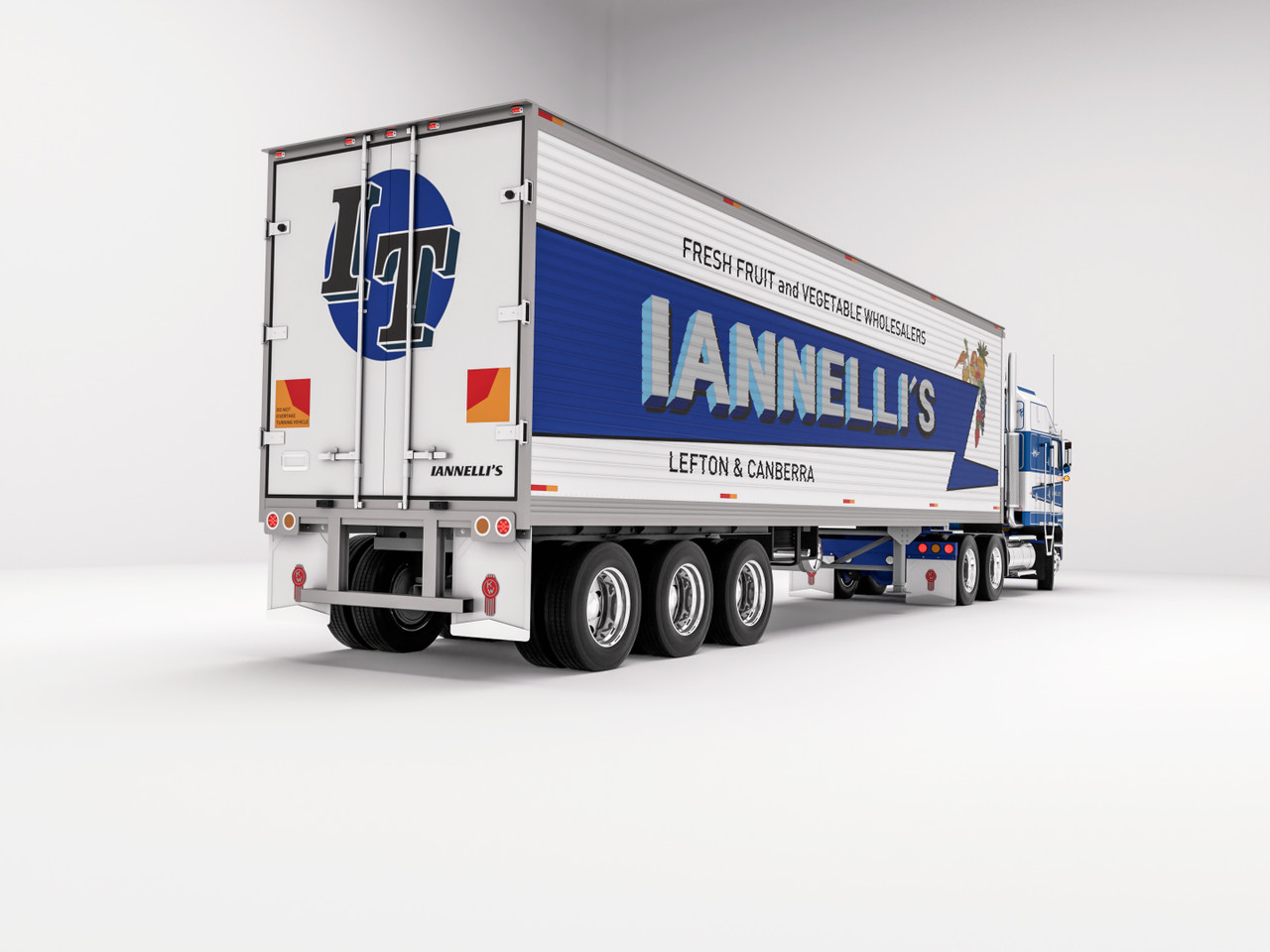 Iannellis - Kenworth K100 Aerodyne and 40', Tri-Axle Refrigerated Van