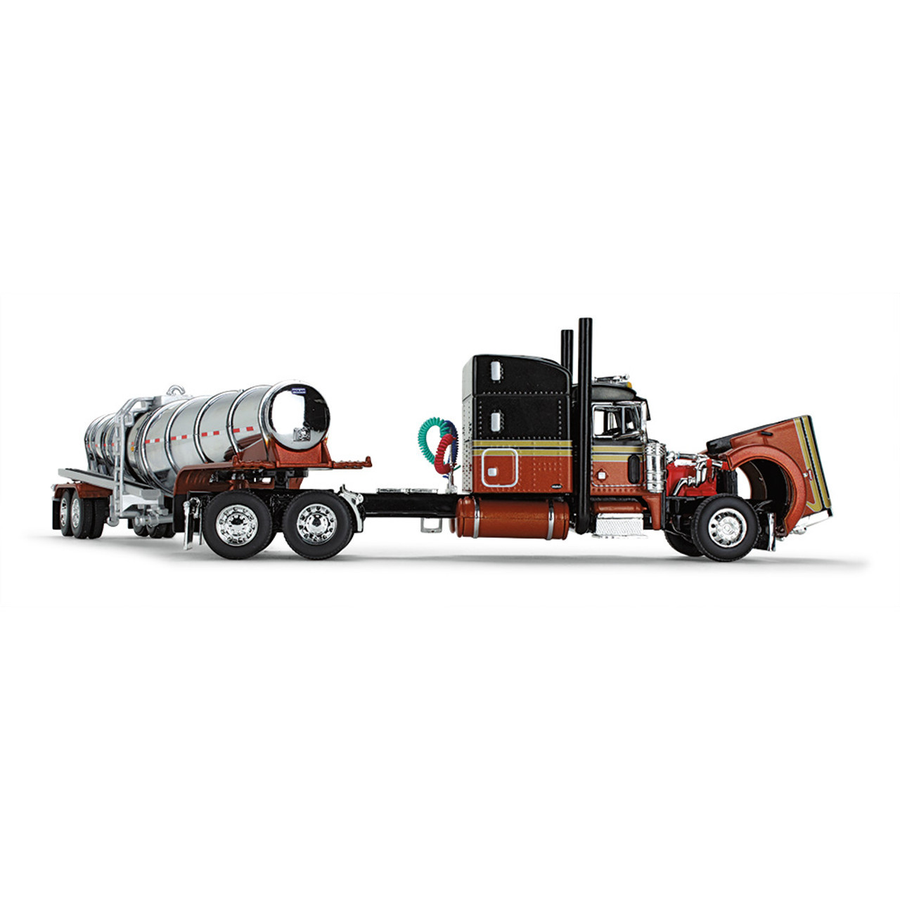 60-1676 - Burnt Orange & Black Peterbilt 389 with Polar Center