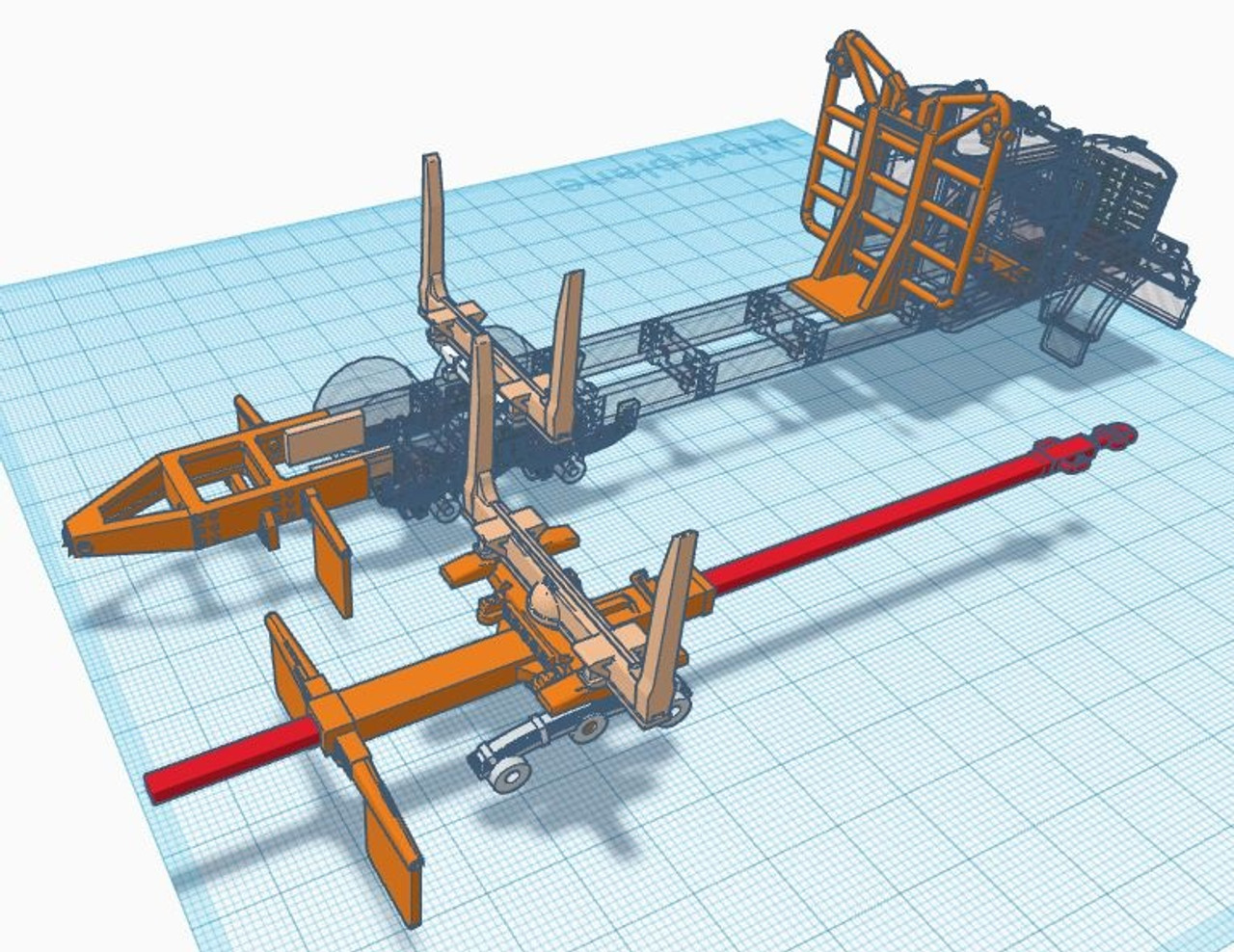 1:64 Scale Western Style Logging Gear 3D Printed Model Kit