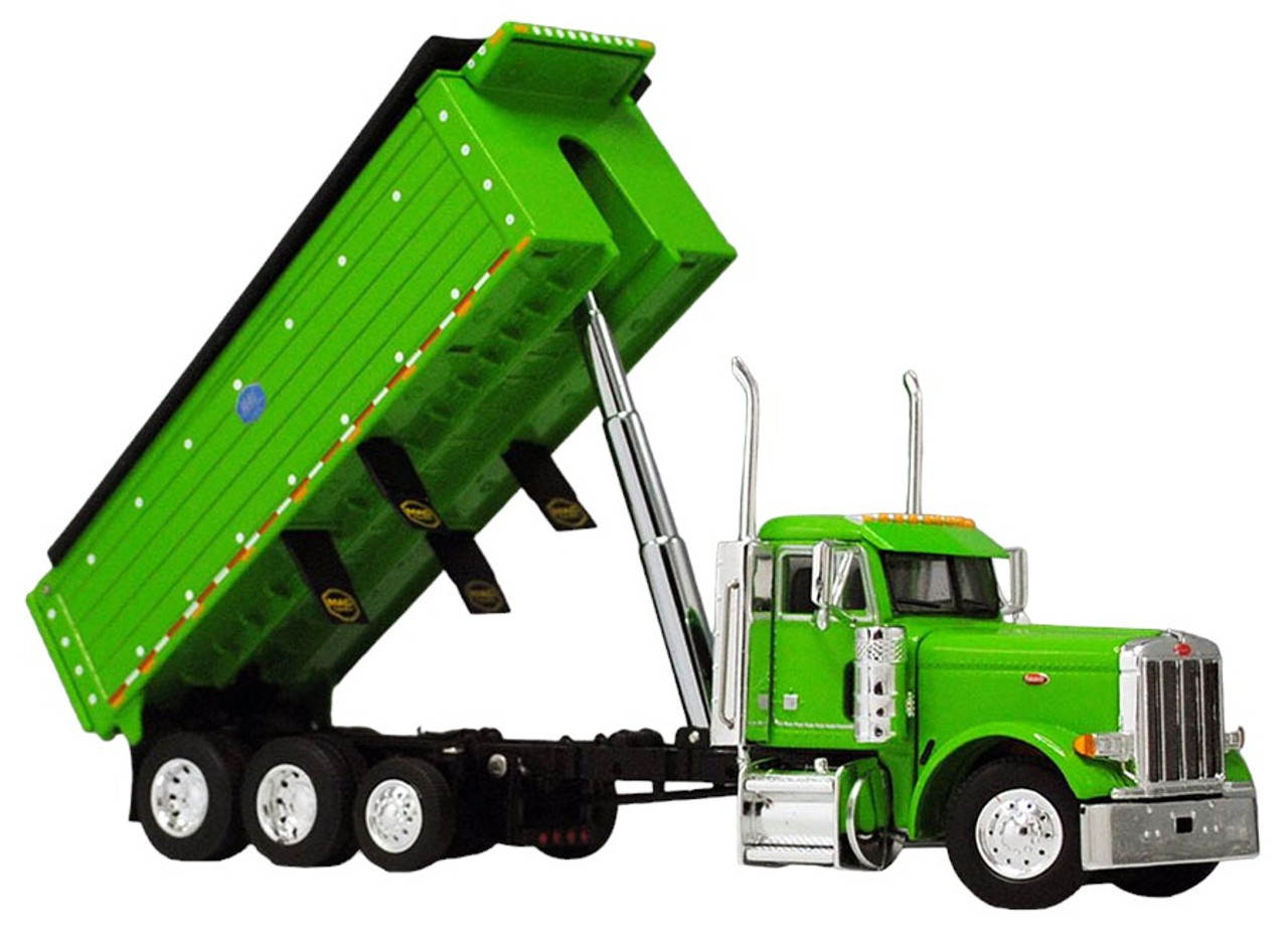 Lime Green1/64 Peterbilt 379 with five-axle MAC Dump Body