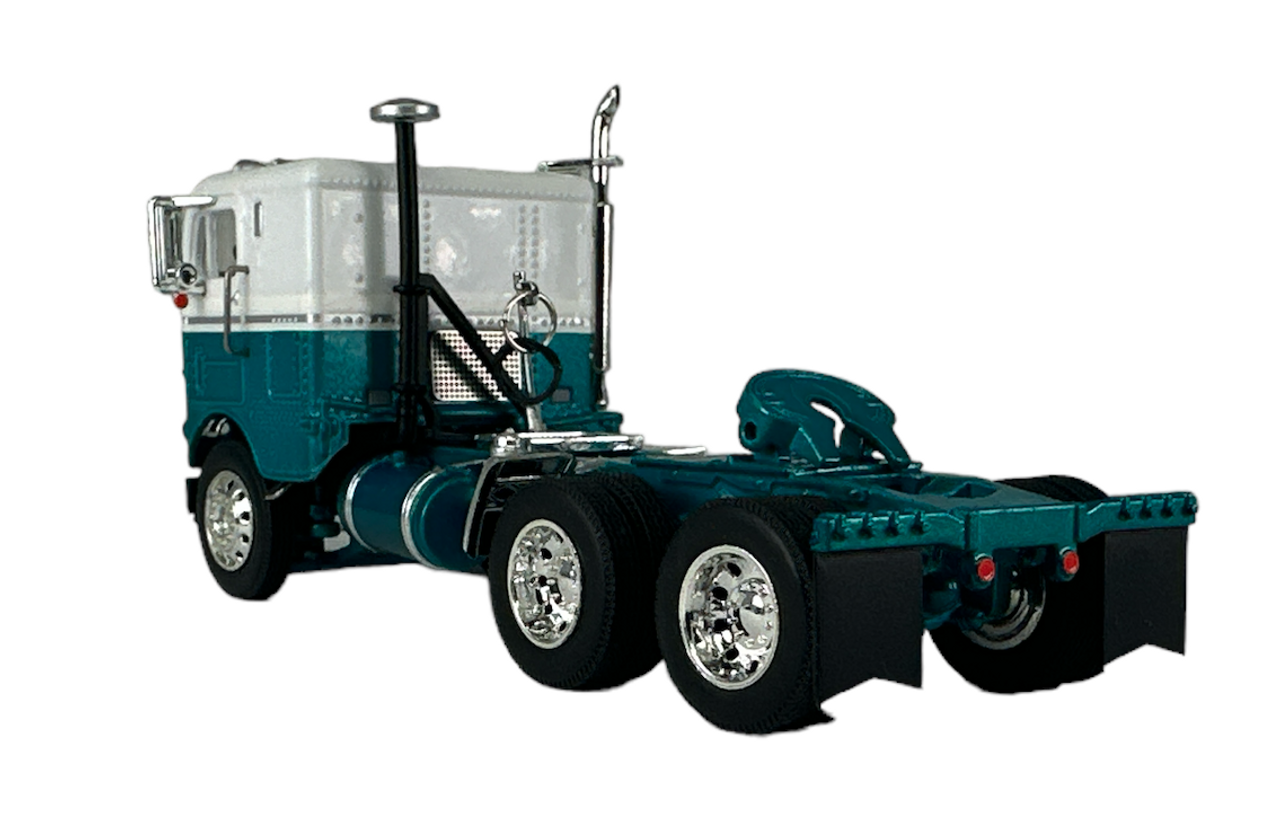 60-1412-C - Teal & White Freightliner Cabover