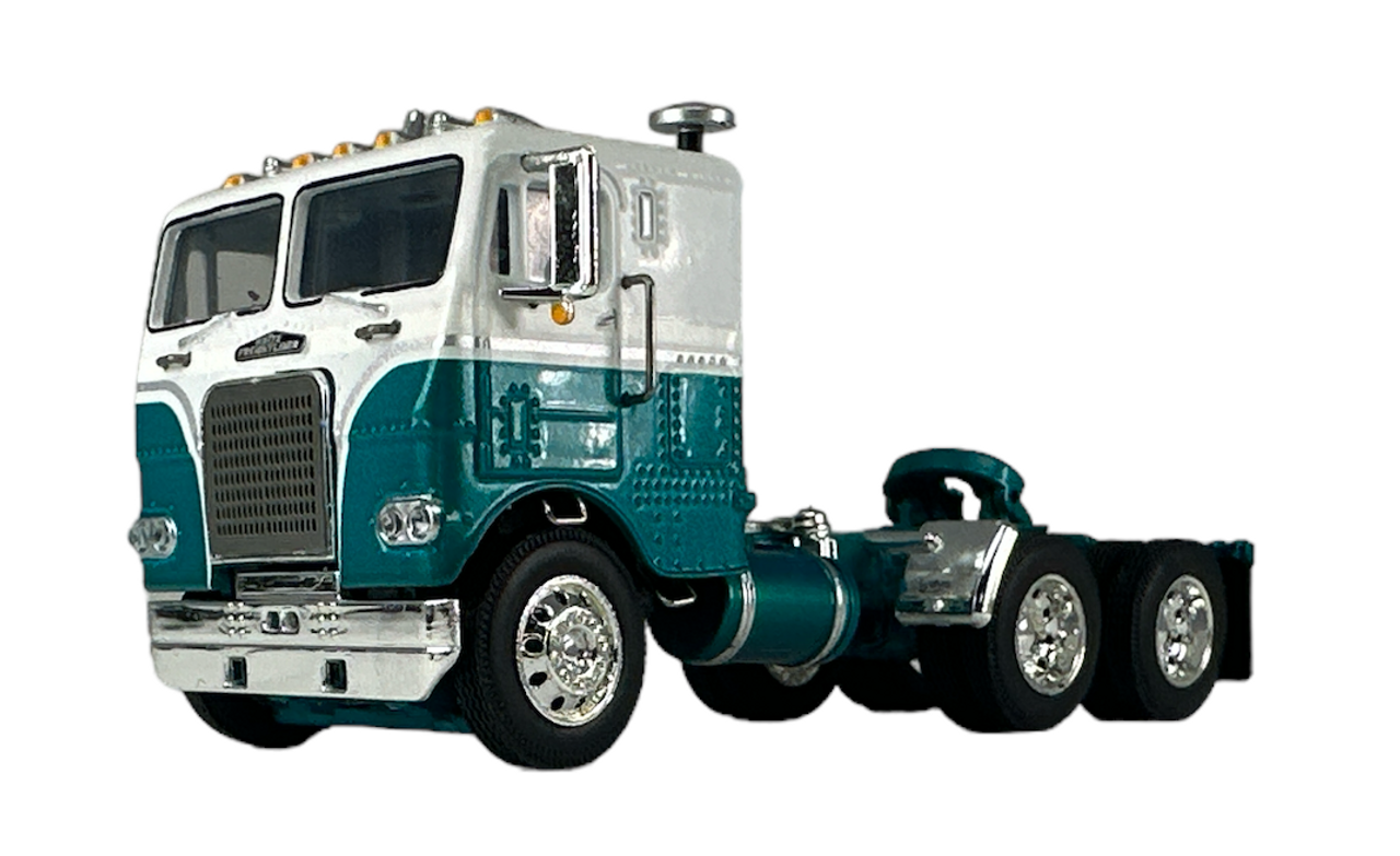 60-1412-C - Teal & White Freightliner Cabover