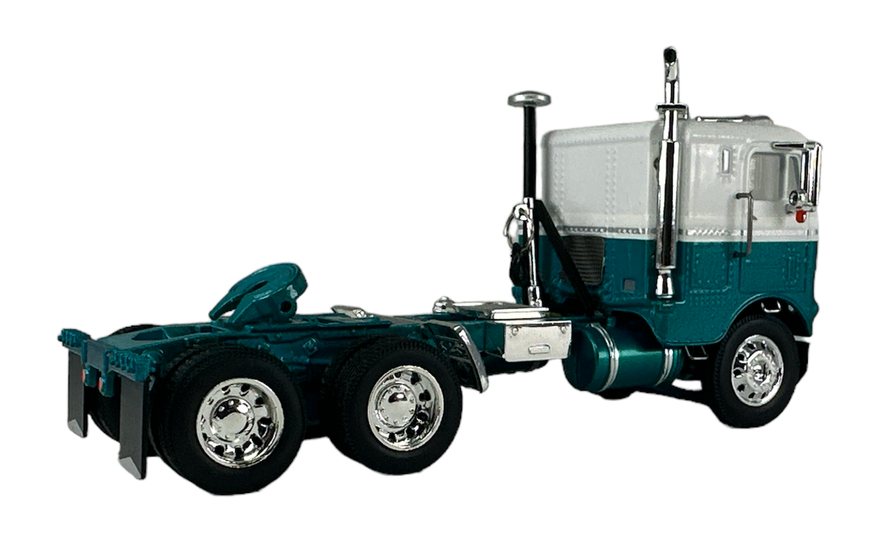 60-1412-C - Teal & White Freightliner Cabover