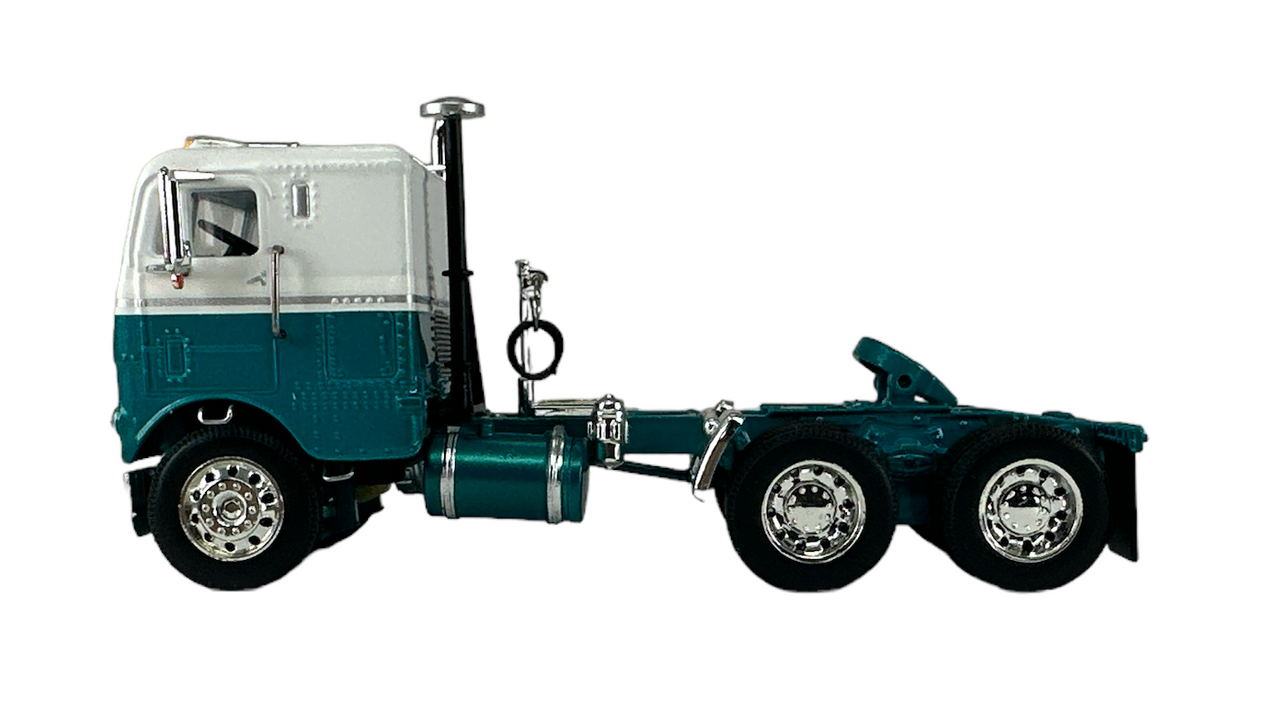 60-1412-C - Teal & White Freightliner Cabover