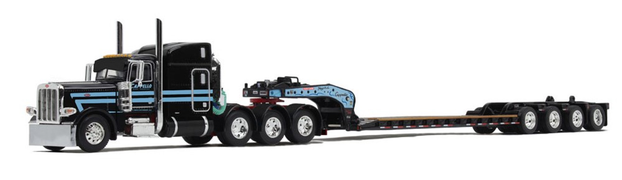 Pre-Order, Deposit Only - 60-1842: Cappello Heavy Transport Peterbilt® Model 389 with 63” Mid-Roof Sleeper & Fontaine® Magnitude® Lowboy with Fliptail