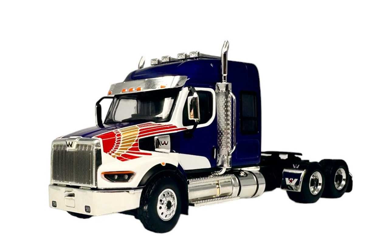 1:64 Mini GT 1:64 Blue & White Western Star 49X Cab