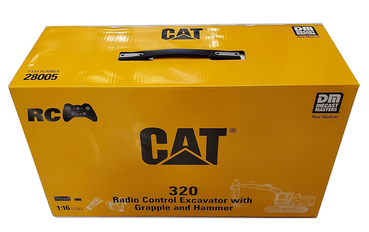 1:16 Cat® 320 Radio Control Excavator with Bucket, Grapple and Hammer Attachments