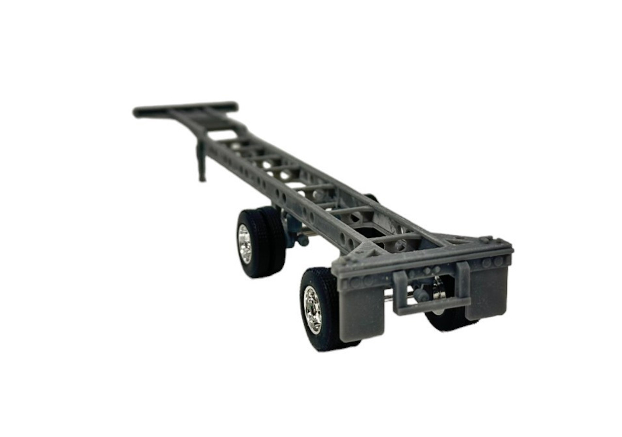 Spread-Axle 3D Printed 40' Container Trailer Kit with Axles for Mini GT 40' Containers