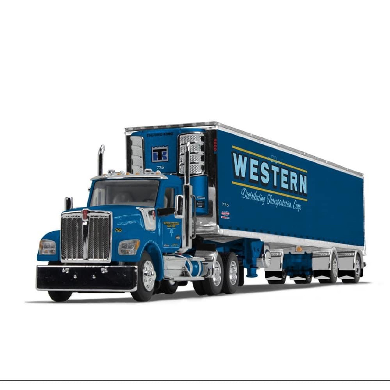 DCP 60-1724 - Western Distributing Kenworth W990 Day-Cab with 53' Spread-Axle Utility Brand Refrigerated Van