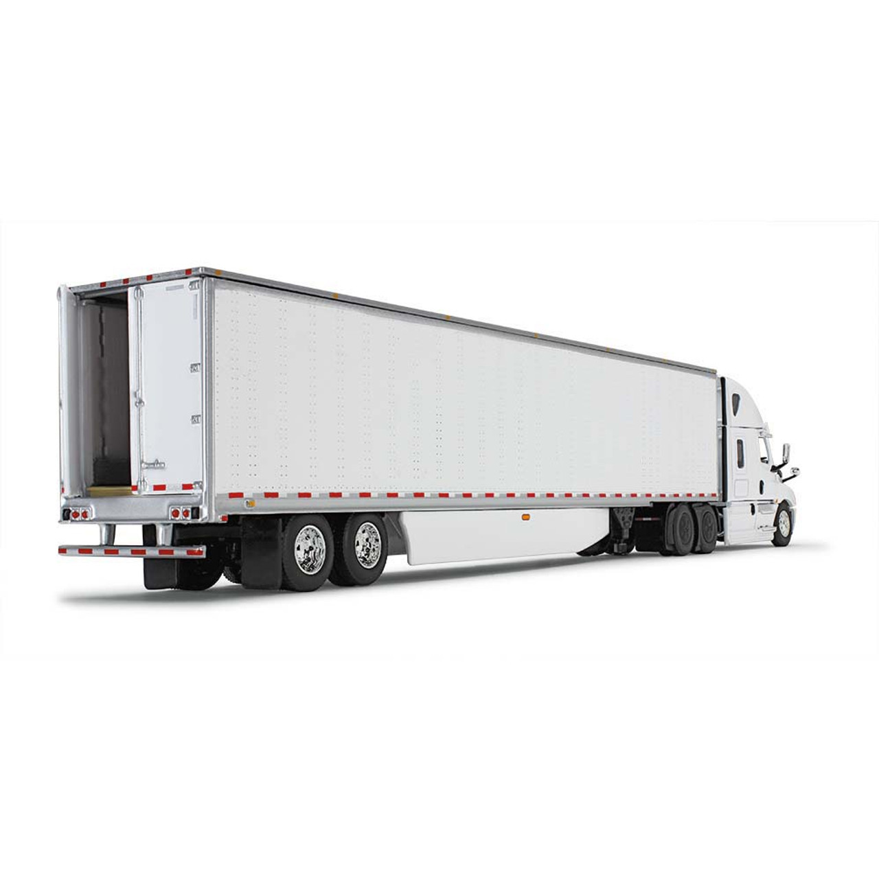 DCP - White/White Freightliner 2018 Cascadia High-Roof Sleeper & 53' Utility Trailer With Skirts