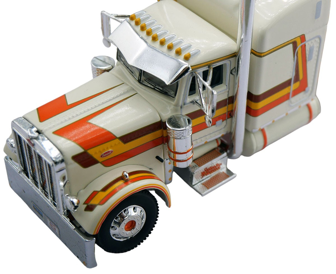 DCP 60-1910 - "Kulak & Son's Trucking" - Peterbilt 379 with 63" Sleeper,  Show Parts and Matching Wilson Livestock Trailer