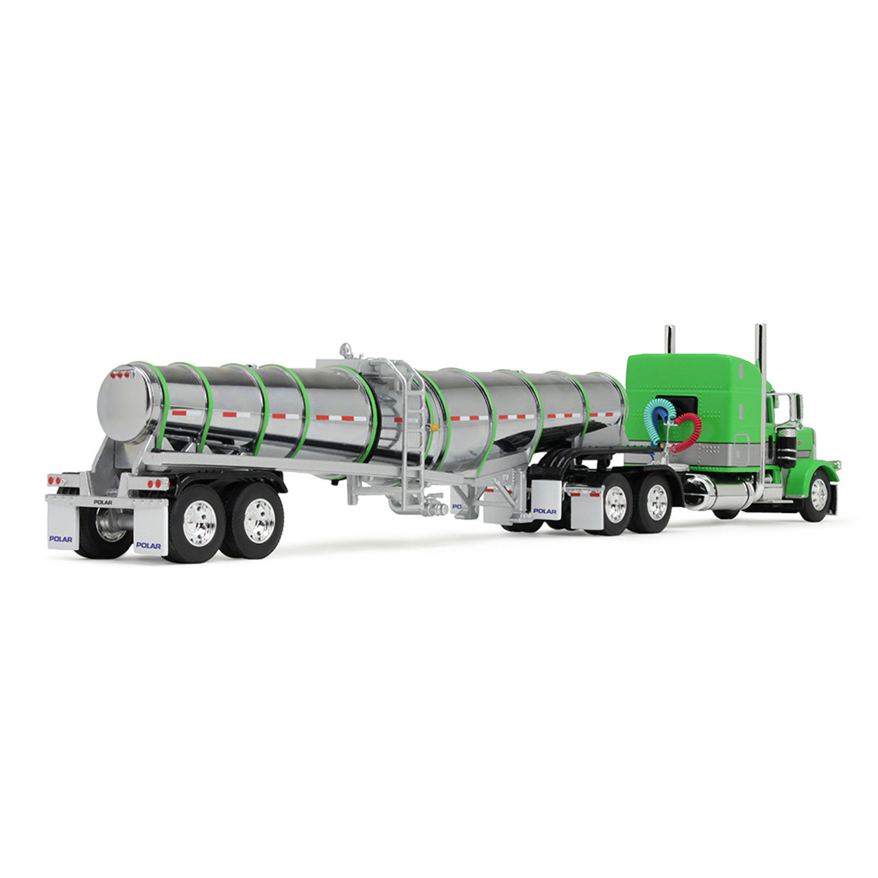 60-1934: Green/Silver/Black Peterbilt® Model 389 with 48” Mid-Roof