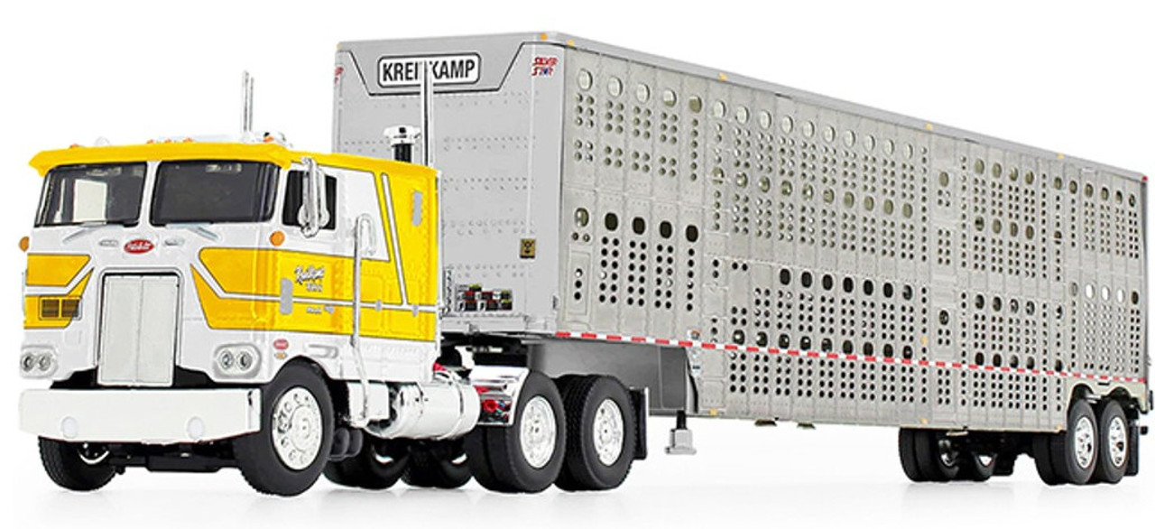660-0845 -  Kreilkamp Trucking - Peterbilt 352 COE 110" Sleeper Cab with Wilson Livestock Tandem-Axle Trailer