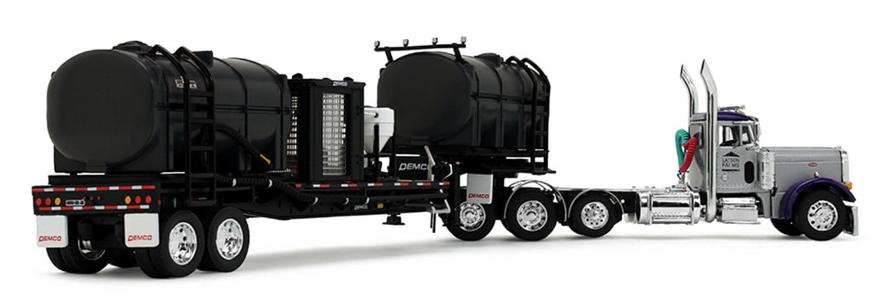 69-2065 - DCP - 2025 TT&C Show Truck - "The Purple Pete" - Larson Farms 379 Pete Day Cab Tri-Axle With Demco 42' Liquid Fertilizer Tender Trailer with Deluxe Plumbing Package