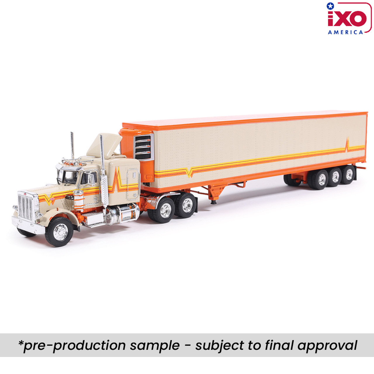 Pre-Order - ixo 1/64 - Peterbilt 359 - Orange and Cream with Pre-Order - ixo 1/64 - Peterbilt 359 - Orange and Cream with