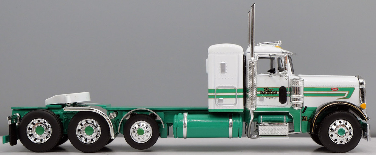 DCP 60-2158 - VanDyke  Peterbilt Model 379 with 36" Sleeper and Quad-Axle Curtain-Side Trailer
