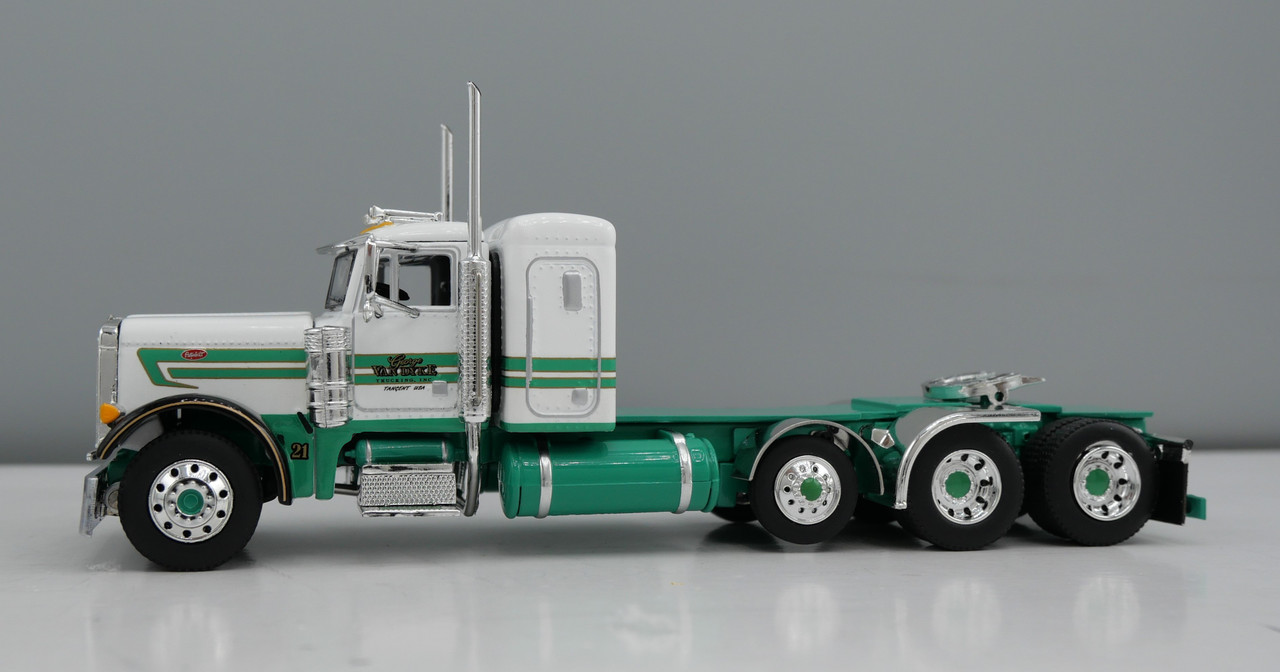 DCP 60-2158 - VanDyke  Peterbilt Model 379 with 36" Sleeper and Quad-Axle Curtain-Side Trailer