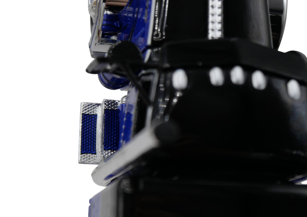 Pre-Order - 60-2153 DCP - Black & Blue - 1/64 scale Peterbilt 389 Pride & Class w/63" Flat Top Sleeper & Wilson 50' Spread Axle Pacesetter Grain Trailer