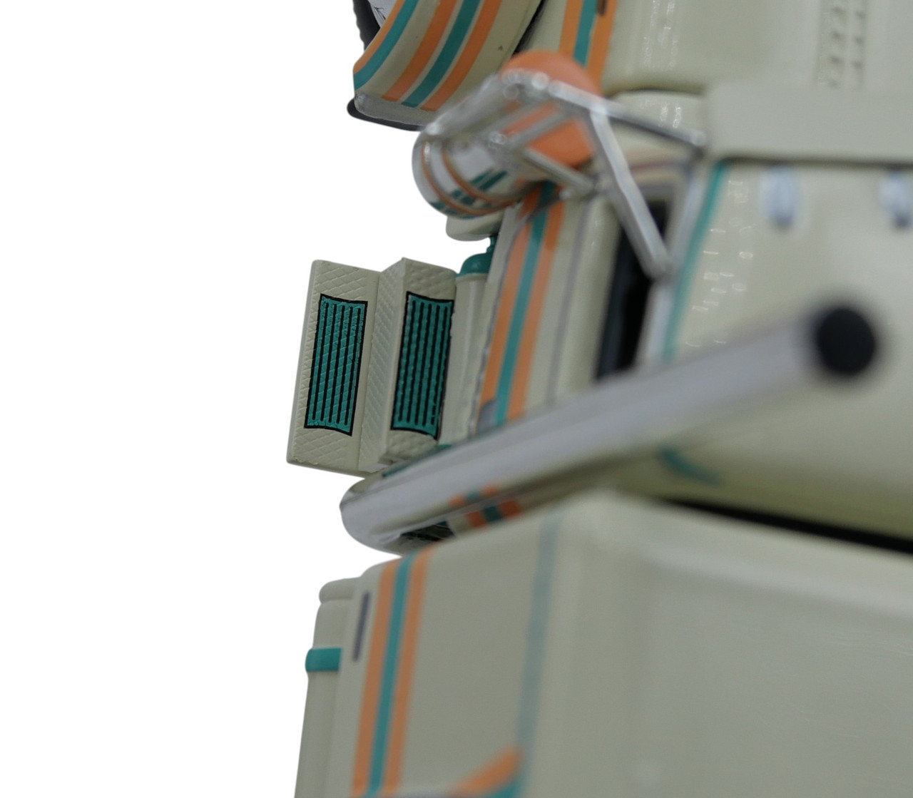 60-2154 DCP - Cream, Teal & Peach - 1/64 scale Peterbilt 389  Pride & Class w/63" Flat Top Sleeper & Wilson 50' Spread Axle Pacesetter Grain Trailer