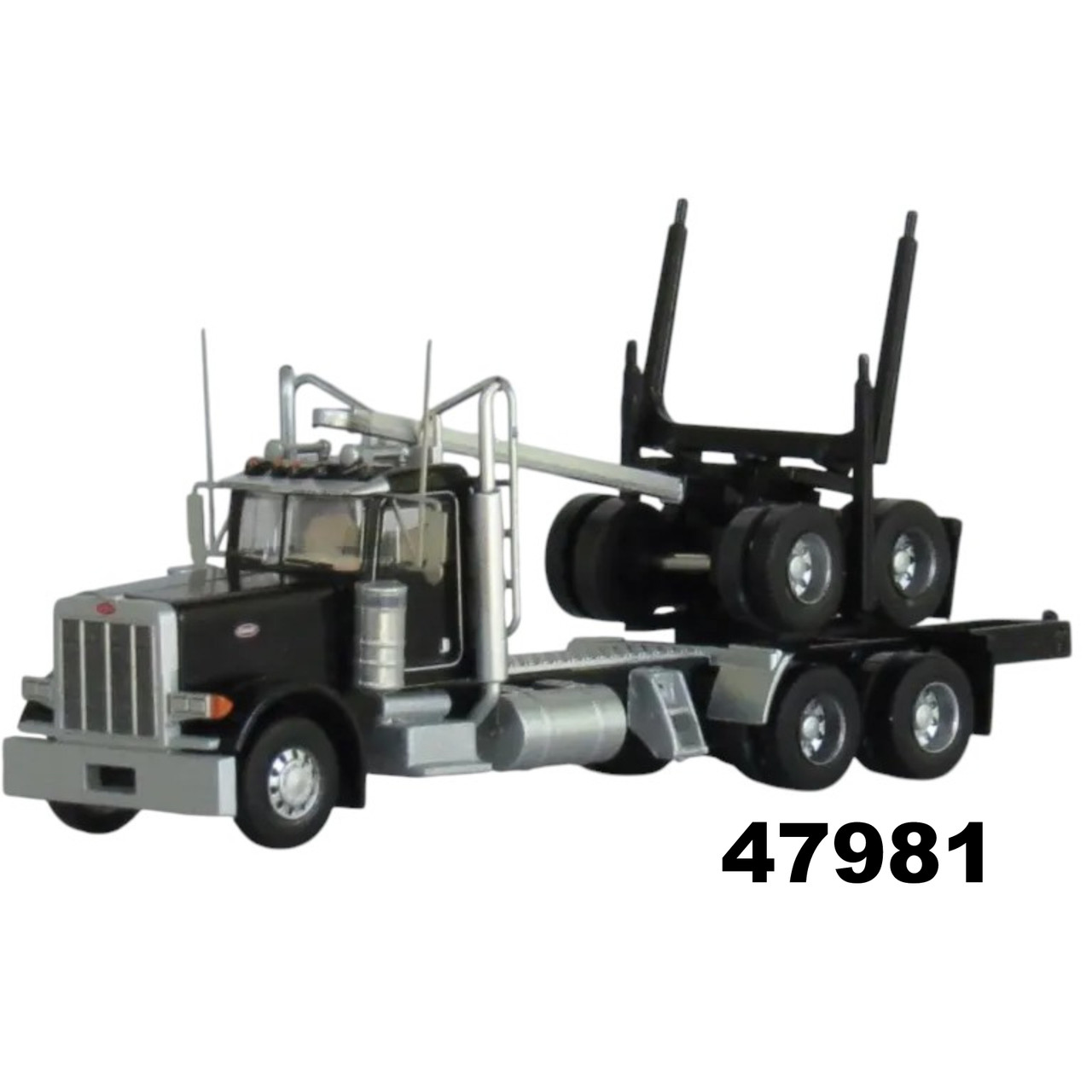 N-Scale/1:160 Trainworx Logging Truck - Peterbilt - Black