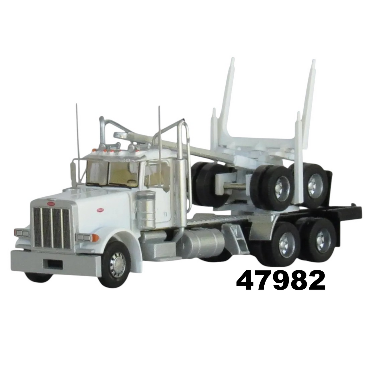 N-Scale/1:160 Trainworx Logging Truck - Peterbilt - White