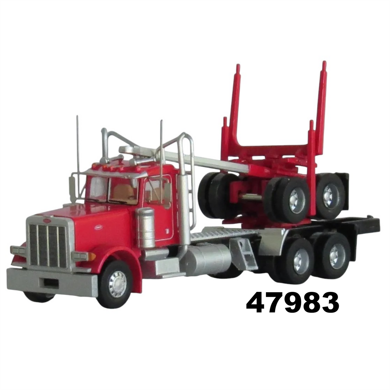 N-Scale/1:160 Trainworx Logging Truck - Peterbilt - Red