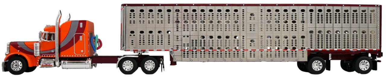 60-2228 - Coffey Farms Peterbilt 379 with Cattle Trailer