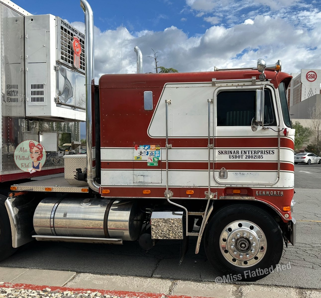 Pre-Order, Deposit Only - 69-2253: Red’s Favorites - Jim Skrinar Kenworth K100 COE Flat Top & 53’ Utility Trailer with Reefer