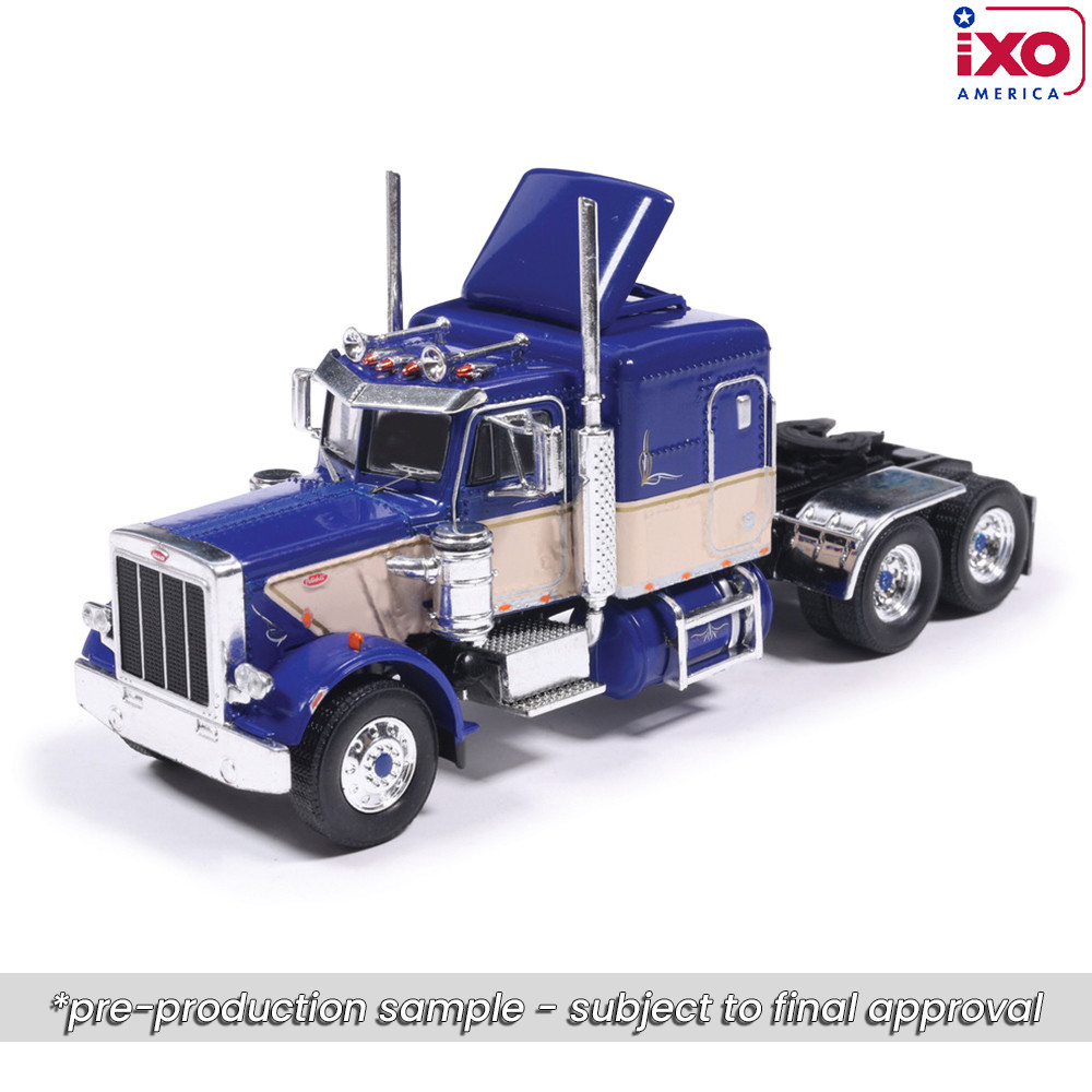 Pre-order, deposit only - ixo - 1:64 1973 Peterbilt 359 - Blue and Tan