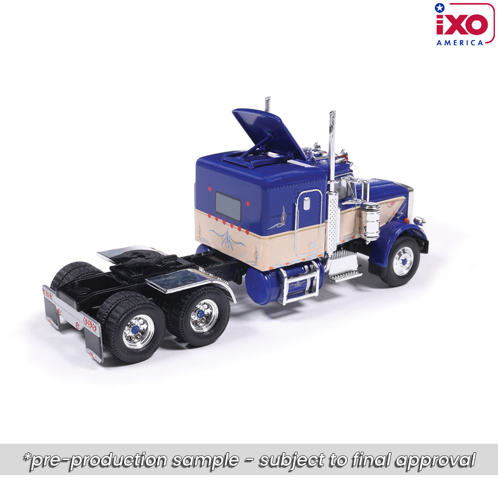Pre-order, deposit only - ixo - 1:64 1973 Peterbilt 359 - Blue and Tan