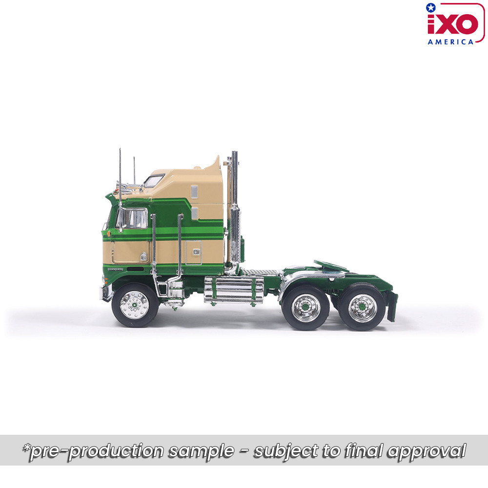 Pre-order, deposit only - ixo - 1:64 1976 Kenworth K100 Aerodyne - Tan and Green