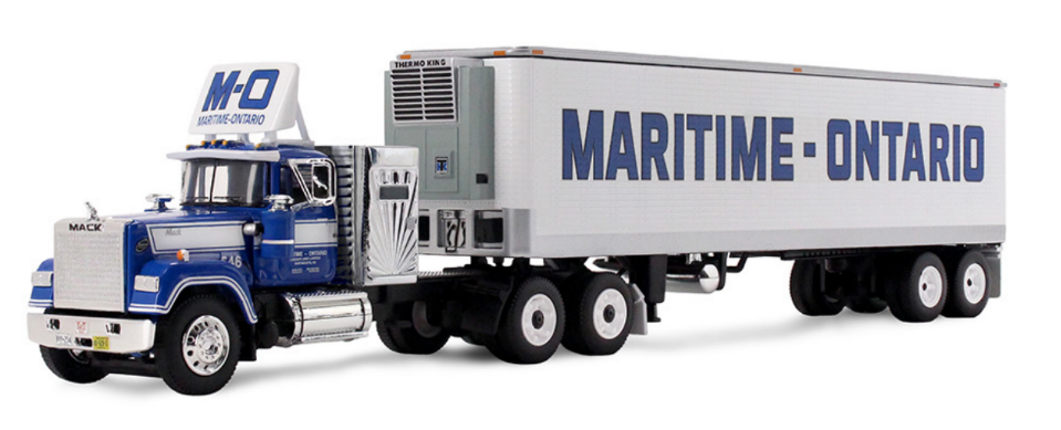 Pre-order, deposit only -69-2273: LegacyTM Series #4 - Maritime-Ontario Mack® Super-Liner with 36” Vintage Sleeper & 40’ Vintage Trailer with Reefer