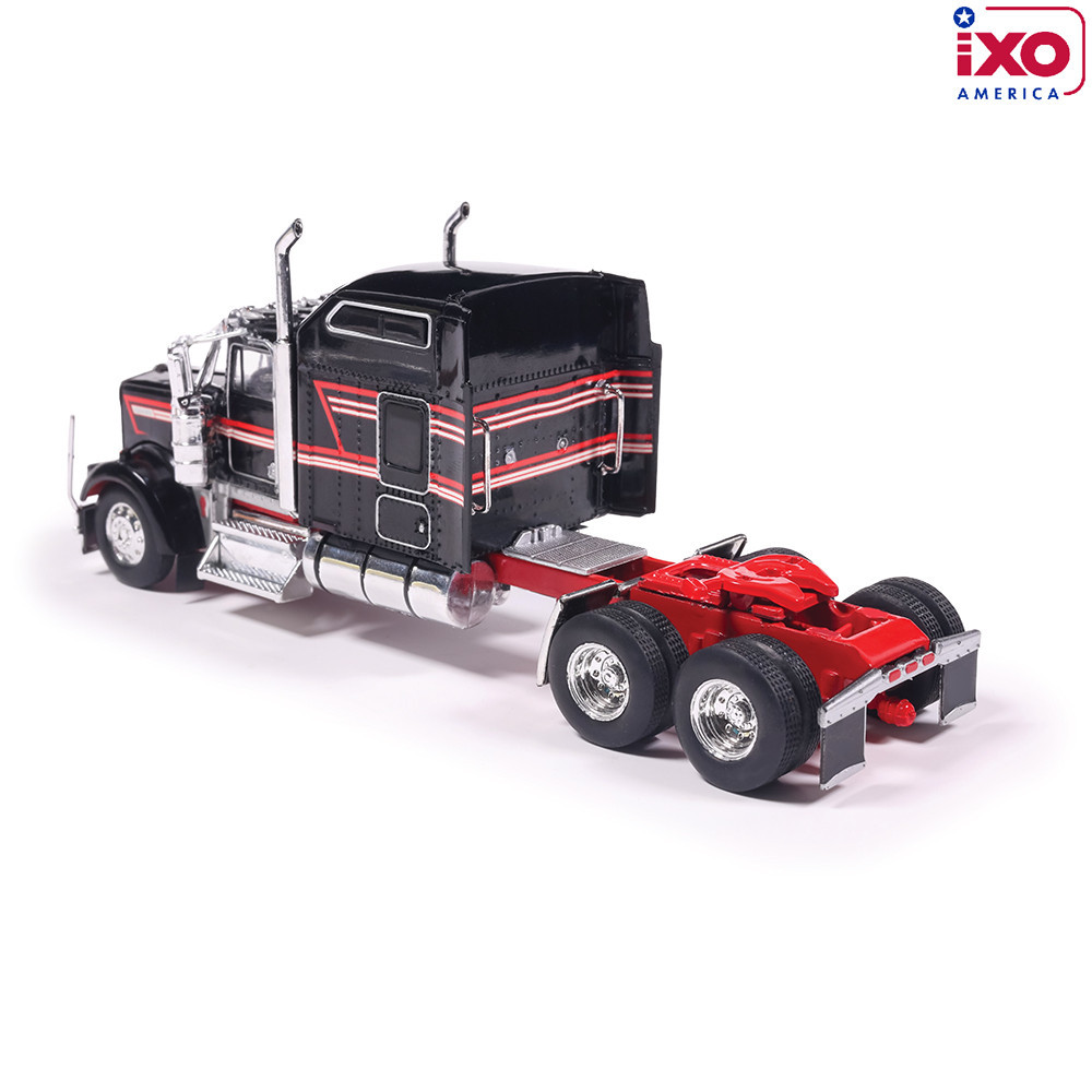 Pre-order, deposit only - ixo - 1990 Kenworth W900 - Black with Stripe