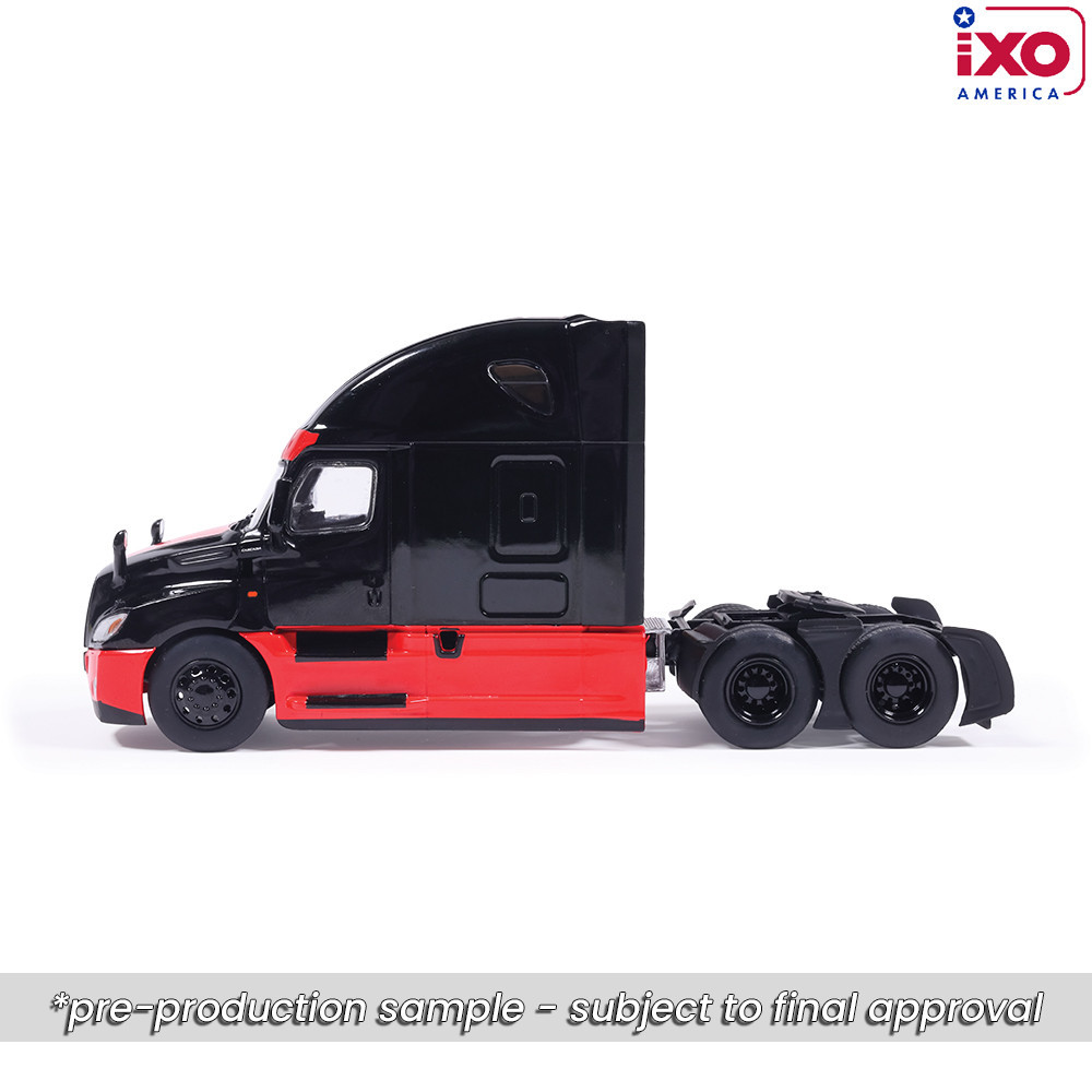 Pre-order, deposit only - IXO - 1:64 2018 Freightliner Cascadia - Black and Red