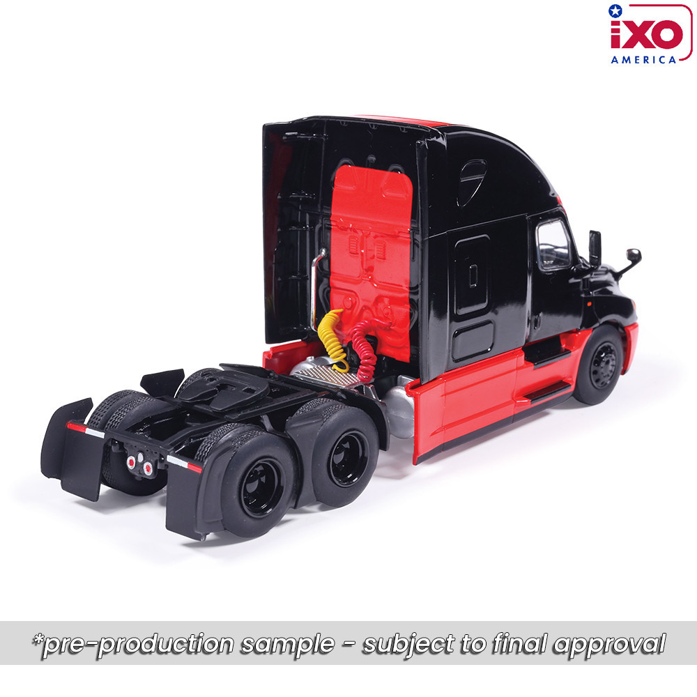 Pre-order, deposit only - IXO - 1:64 2018 Freightliner Cascadia - Black and Red