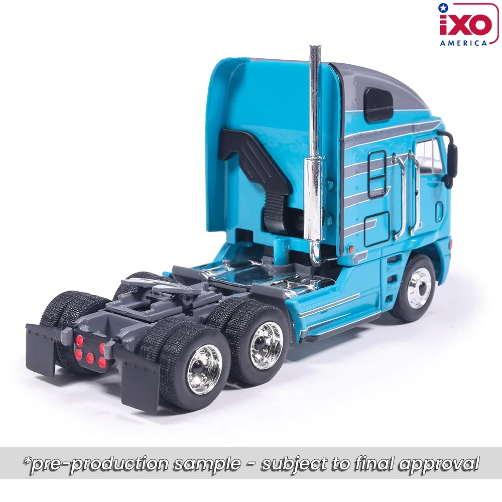 Pre-order, deposit only - ixo - 1:64 2002 Freightliner Argosy - Grey and Blue with modern trailer
