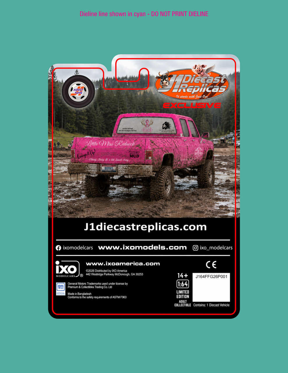 Pre-order, deposit only - ixo - Girls  - 1:64 Scale GMC Square-body