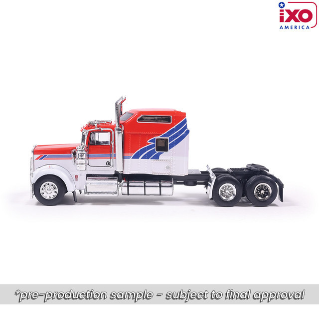 Pre-order, deposit only -  IXO - 1:64 1994 Kenworth W900 - Red, White, and Blue