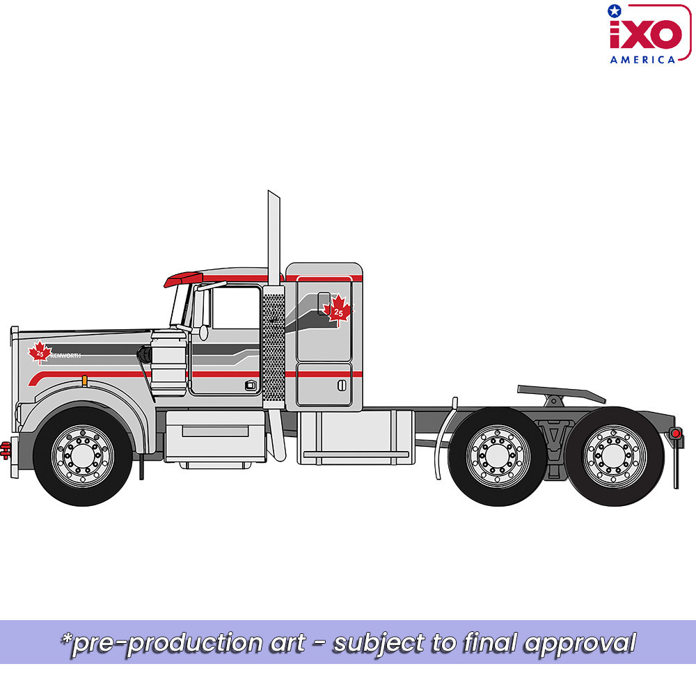Pre-order, deposit only -  IXO - 1:64 1976 Kenworth W900A Canada 25 - Grey