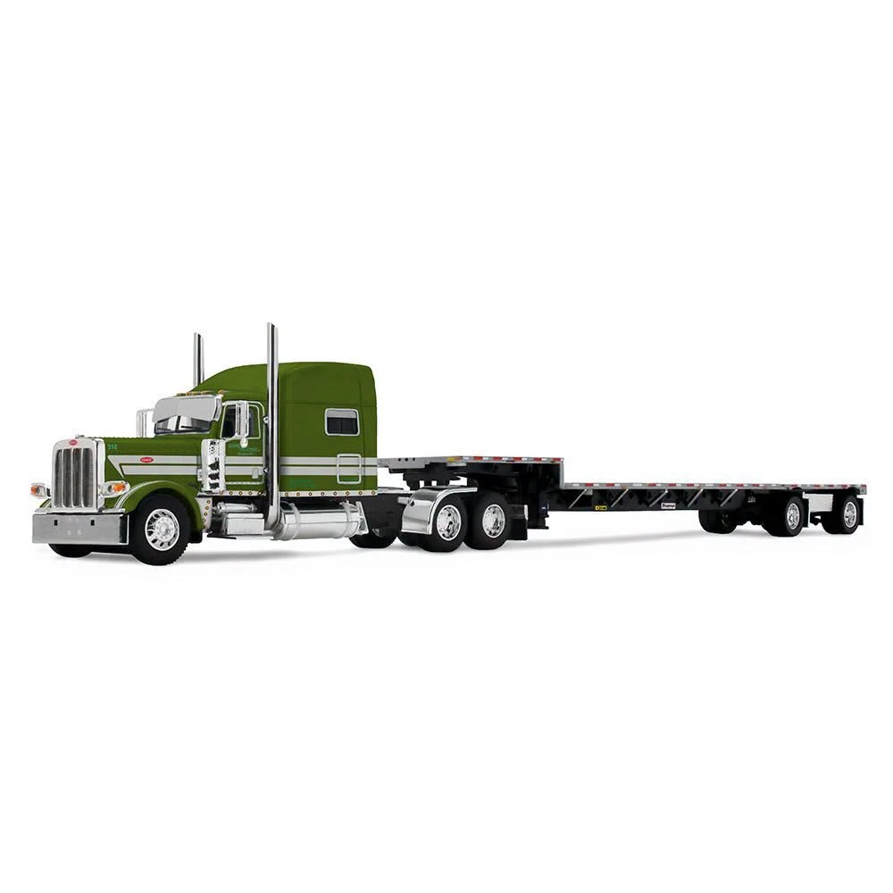 60-2401: Zimmerman Transport LLC Peterbilt® Model 389 with 70” Mid-Roof Sleeper & Transcraft Step Deck Trailer