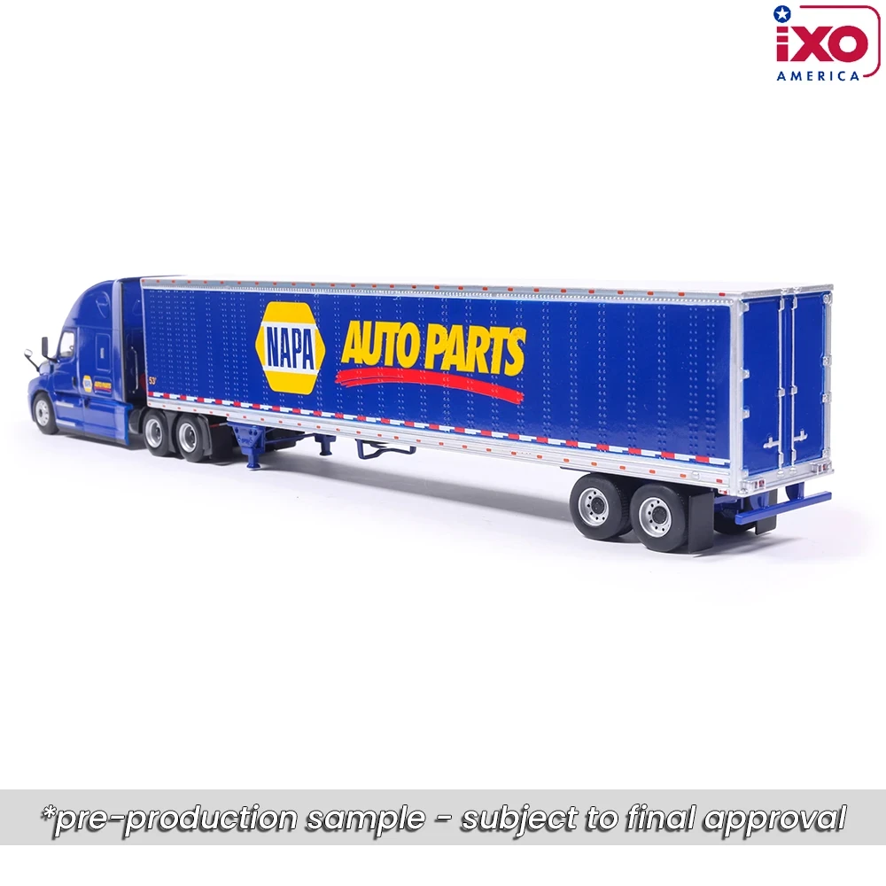IXO - Pre-order, deposit only - 1:64 2018 Freightliner Cascadia NAPA Auto Parts with modern trailer - Blue