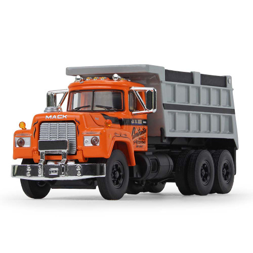 ダイキャストプロモーション　Mack R Model Mack R Model Black & Red Dump Truck Diecast - Mack Trucks