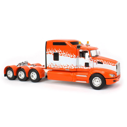 60-1456C - DCP - Orange & White Flamed Kenworth T660 Heavy-Haul Cab