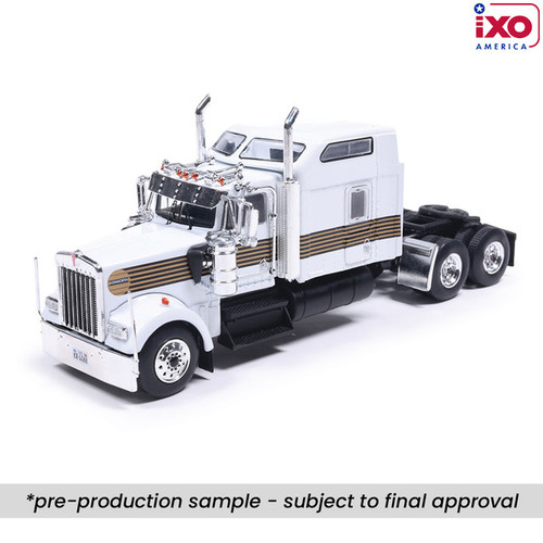 Pre-order, deposit only - IXO - 1:64 - Kenworth W900 - White with Comet Pre-order, deposit only - IXO - 1:64 - Kenworth W900 - White with Comet
