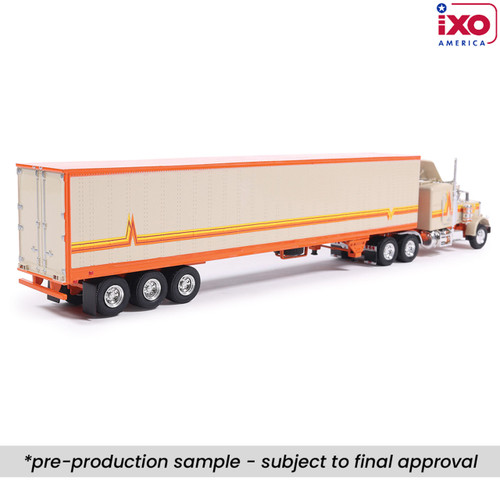 Pre-Order, deposit only - ixo 1/64 - 1973 Peterbilt 359 - Orange and Cream with Modern Trailer Pre-Order, deposit only - ixo 1/64 - 1973 Peterbilt 359 - Orange and Cream with Modern Trailer