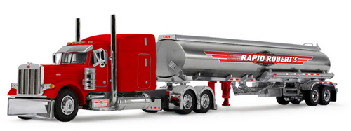 Pre-order, deposit only - 60-2251: Rapid Roberts Peterbilt Model 379 with 63 Mid-Roof Sleeper & Heil Fuel Tank Trailer