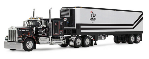 Pre-order, deposit only - 60-2272: Dick Simon Trucking Kenworth W900A with 60” Flat Top Sleeper & 40’ Vintage Trailer with Reefer