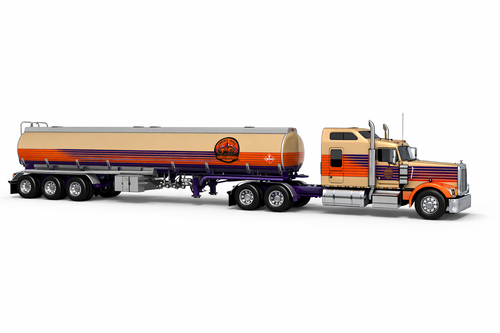 Pre-order, deposit only - ixo - 1/64 1976 Kenworth W900 - Cowboy State & Tanker